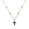 Collane Pesavento | Collana Polvere Croce Rose/Black