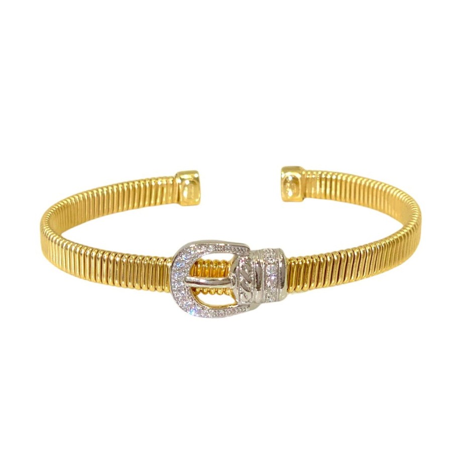 Bracciali Marcello Pane | Bracciale Tubo Belt Gold