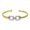 Bracciali Marcello Pane | Bracciale Tubo Double Belt Gold