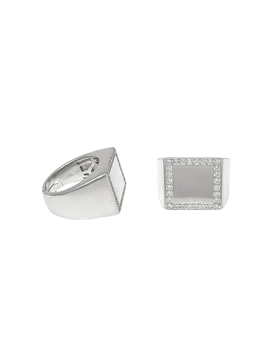 Anelli Sarah Luxury | Anello Chevalier Square Luxury