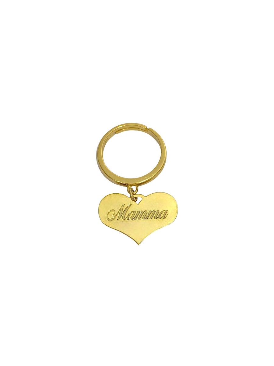 Anelli Articoli personalizzabili | Anello Charm Cuore Personalizzabile