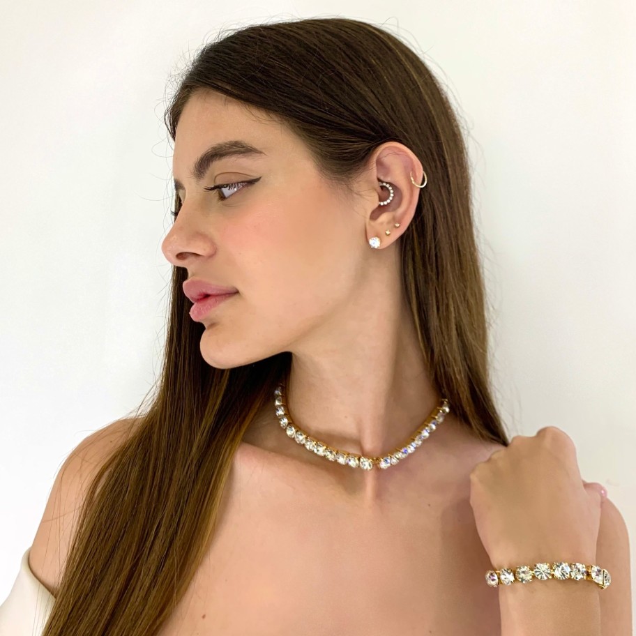 Collane Sarah Accessori Moda | Choker Maxi Swarovski