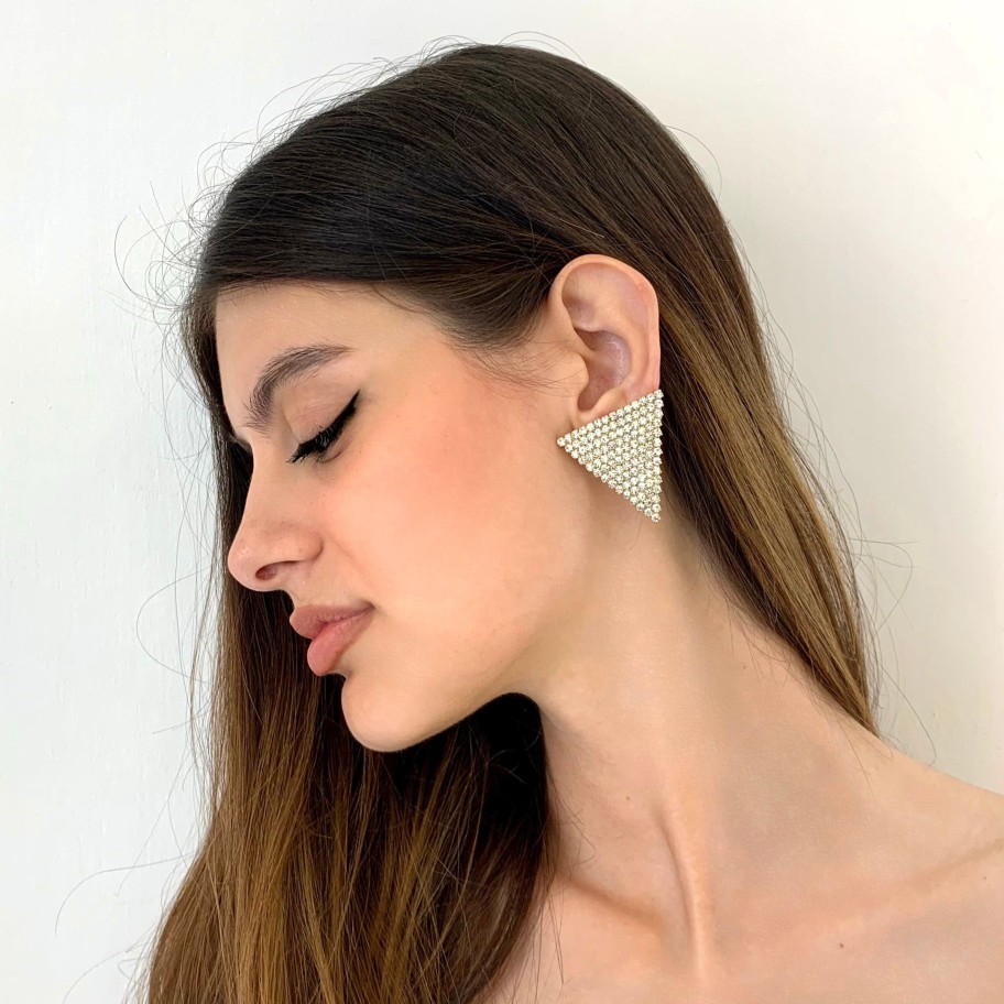 Orecchini Sarah Accessori Moda | Orecchini Triangle Swarovski